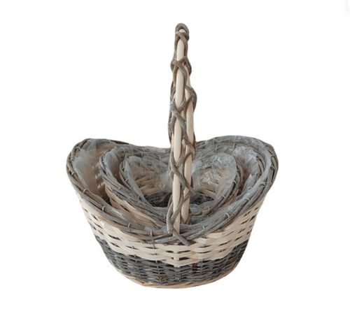 KOSÁR RATTAN FONOTT FÜLES OVÁL 54-204-28*24*H10/15/32CM 3DB 1CS