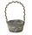 KOSÁR RATTAN FONOTT FÜLES OVÁL MASNIS 54-102-22*15*H12/37CM 1DB