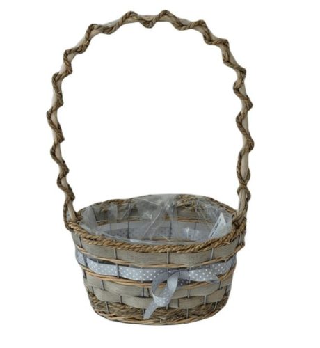 KOSÁR RATTAN FONOTT FÜLES OVÁL MASNIS 54-102-22*15*H12/37CM 1DB