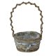 KOSÁR RATTAN FONOTT FÜLES OVÁL MASNIS 54-102-22*15*H12/37CM 1DB