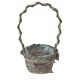 KOSÁR RATTAN FONOTT FÜLES KEREK MASNIS 54-103-D20XH12/38CM 1DB