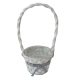 KOSÁR RATTAN FONOTT FÜLES KEREK FEHÉR MASNIS 54-104-D17XH13/40CM 1DB