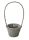 KOSÁR RATTAN FONOTT FÜLES KEREK SZÜRKE 54-107-D22*H16/51CM 1DB