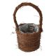 KOSÁR RATTAN FONOTT FÜLES BARNA KÓCOS 54-108-D19XH16/35CM 1DB