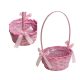 KOSÁR RATTAN FONOTT FÜLES PINK MASNIS 66-39-A/PINK-D19*H9/32CM 1DB
