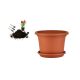 CILINDRO VIRÁGCSERÉP+ALÁTÉT TERRA 30CM 1DB