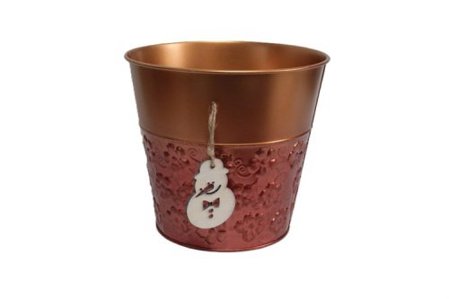 KASPÓ BÁDOG KARÁCSONYI LOGÓVAL 140-B-384/S D12X12HXD9CM 1DB