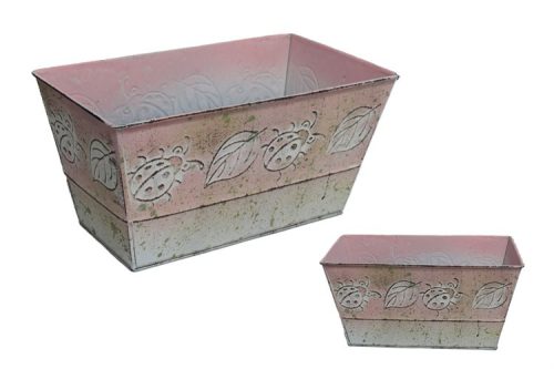 KASPÓ BÁDOG PINK 140-B-404 (23X13)X12HX(18,5X8,5)CM 1DB
