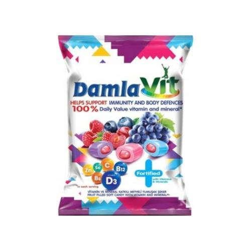 DAMLA CUKOR TÖLTÖTT VITAMIN VEGYES GYÜMÖLCS 90G