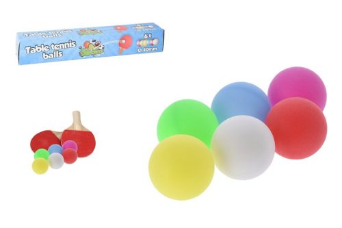 PING-PONG LABDA SZÍNES 6DB-OS S04300060 1CS