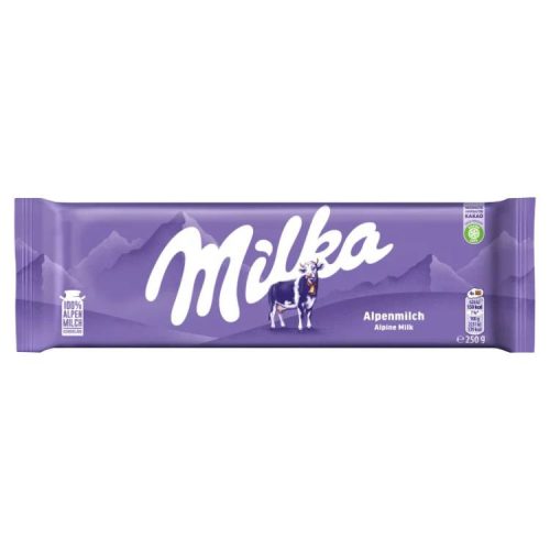 MILKA TÁBLÁS CSOKOLÁDÉ ALPESI TEJ 250G