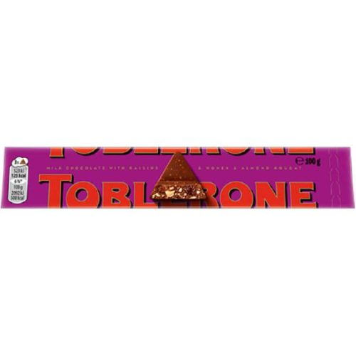 TOBLERONE CSOKOLÁDÉ MAZSOLÁS-MOGYORÓS 100G