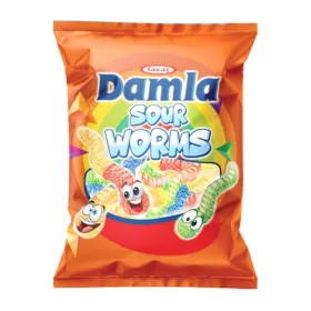 DAMLA WORMS GUMICUKOR SAVANYÚ VEGYES GYÜMÖLCS 80G