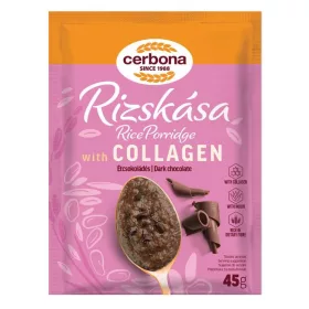   CERBONA RIZSKÁSA ÉTCSOKOLÁDÉS KOLLAGÉNNEL ÉS INULINNAL 45G