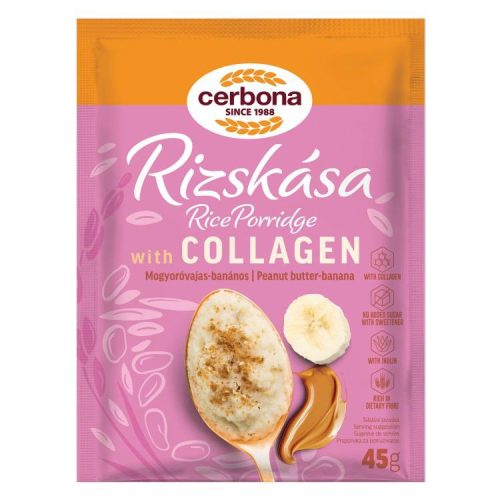 CERBONA RIZSKÁSA FÖLDIMOGYORÓS BANÁNOS HCN KOLLAGÉNNEL ÉS INULINNAL 45G