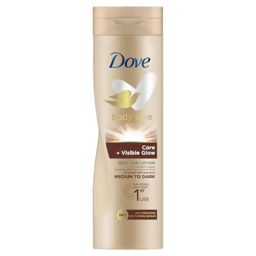DOVE VISIBLE GLOW TESTÁPOLÓ MEDIUM DARK SKIN 250ML