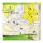 SOFTIMO GENTLE CARE SZALVÉTA SÁRGA VIRÁG MINTÁS 34X34CM 1RÉTEGŰ 45DB