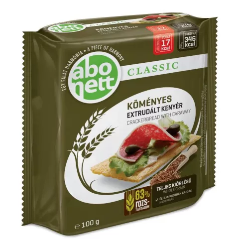 ABONETT EXTRUDÁLT KENYÉR KÖMÉNYES 100G