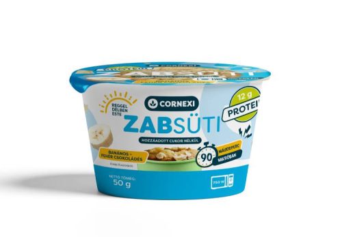 CORNEXI ZABSÜTI ALAPPOR PROTEINES HCN FEHÉR CSOKOLÁDÉS-BANÁNOS 50G
