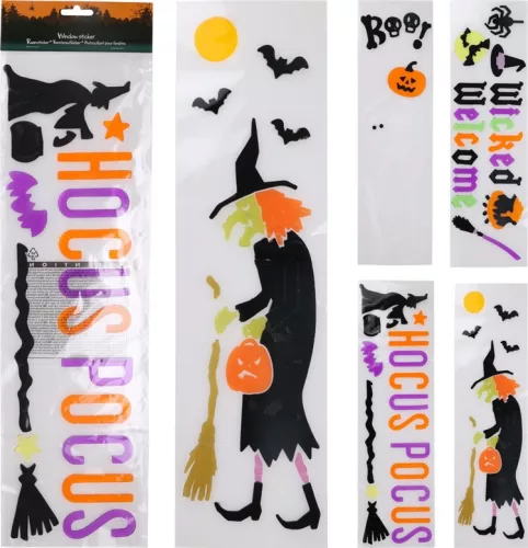 (HALL)HALLOWEEN ABLAKMATRICA ZSELÉS 15X50CM 110680160 1DB
