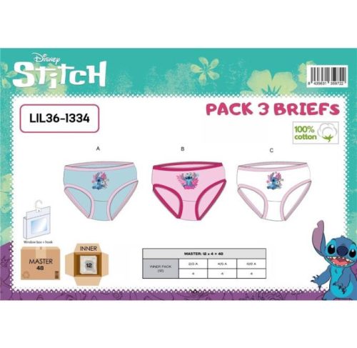 ALSÓNEMŰ LÁNY LILO&STITCH LIL36-1334 3DB
