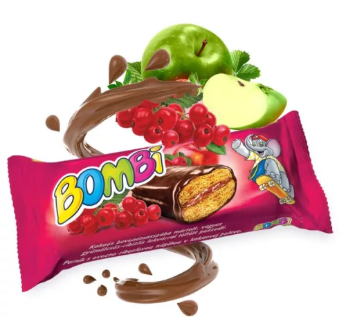BOMBI PUSZEDLI SZELET ALMÁS-RIBIZLIS 50G