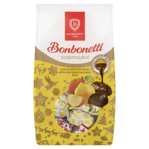 (KAR)BONBONETTI SZALONCUKOR ZSELÉS ALMA-KÖRTE 280G