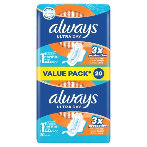 ALWAYS ULTRADAY EGÉSZSÉGÜGYI BETÉT NORMAL DUO 20DB