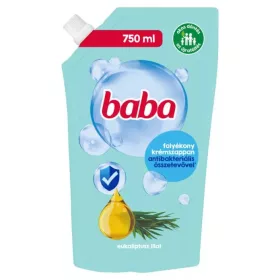   BABA FOLYÉKONY SZAPPAN ANTIBAKTERIÁLIS UTÁNTÖLTŐ EUKALIPTUSZ 750ML