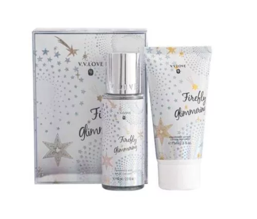 AJÁNDÉK SZETT FIREFLY GLIMMERING TESTÁPOLÓ+TESTPERMET NŐI 1CS