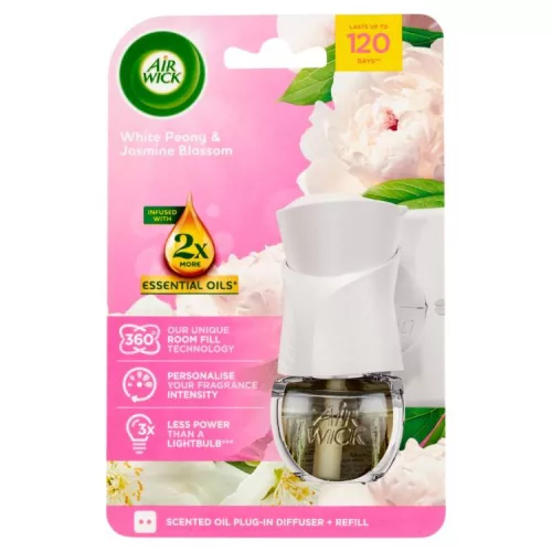 AIRWICK ELEKTROMOS LÉGFRISSÍTŐ SZETT FEHÉR BAZSARÓZSA JÁZMIN 19ML 1CS