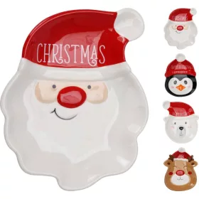(KAR) KARÁCSONYI TÁL FIGURÁS 18,5CM AZD503280 1DB