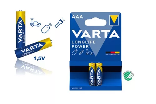 VARTA LONGLIFE POWER ELEM MIKRO ALKÁLI AAA 2DB