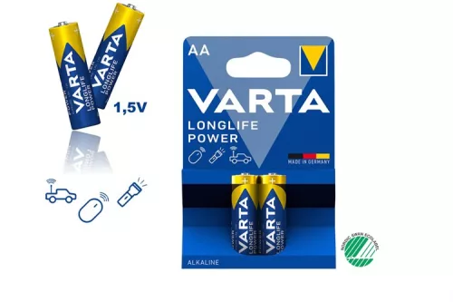 VARTA LONGLIFE POWER ELEM CERUZA ALKÁLI AA 2DB