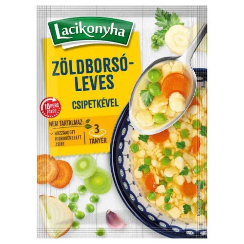 LACIKONYHA LEVES ZÖLDBORSÓ 3TÁNYÉR 77G
