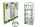 GREENHOUSE MELEGHÁZ 4SZINTES 50X45XH130CM CE7000150 1DB