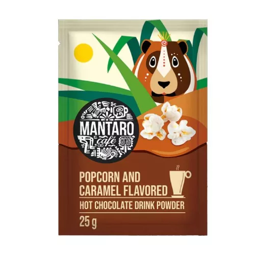 MANTARO FORRÓ CSOKOLÁDÉ KARAMELLÁS POPCORN 25G