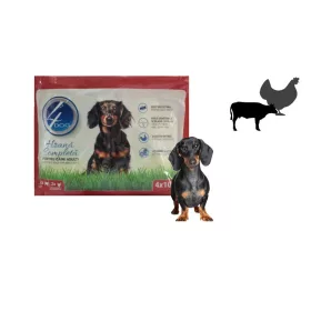 4DOG KUTYAELEDEL MIX CSIRKE-MARHA 4X100G