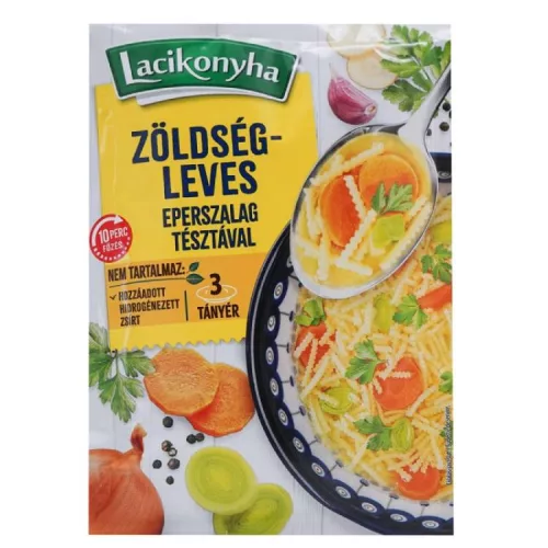 LACIKONYHA LEVES ZÖLDSÉGES EPERSZALAG TÉSZTÁVAL 52G