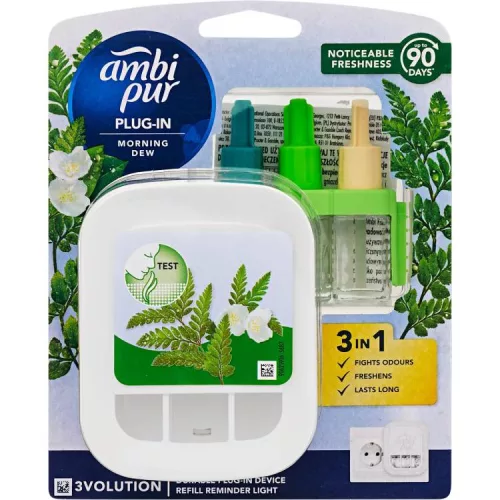 AMBI PUR 3VOLUTION LÉGFRISSITŐ ELEKTR.KÉSZ+UT. MORNING DEW 20ML