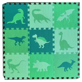 PUZZLE SZŐNYEG DÍNÓS 9LAP 30X30CM KR2256 1CS