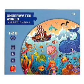 PUZZLE TENGERI ÁLLATOK 128DB-OS 23X20CM KR3203 1DB