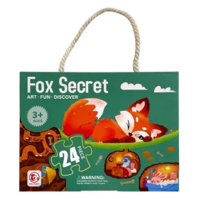 PUZZLE RÓKA/MADÁR 24DB-OS 20X15CM KR8625 1DB