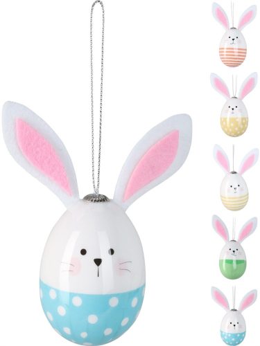 (HÚSV) FÜGGŐ TOJÁS DEKORÁCIÓ NYUSZIS 6,5CM APF807010 1DB