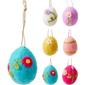 (HÚSV) HÚSVÉTI TOJÁS FÜGGŐDÍSZ 5X7CM GR8001350 1DB