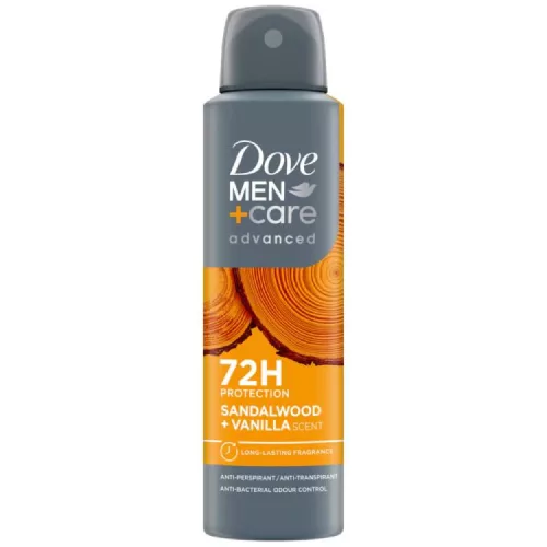 DOVE MEN+CARE DEO SPRAY SANDALWOOD VANILLA 150ML