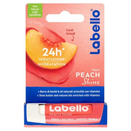 LABELLO AJAKÁPOLÓ CARING PEACH SHINE 4,8G