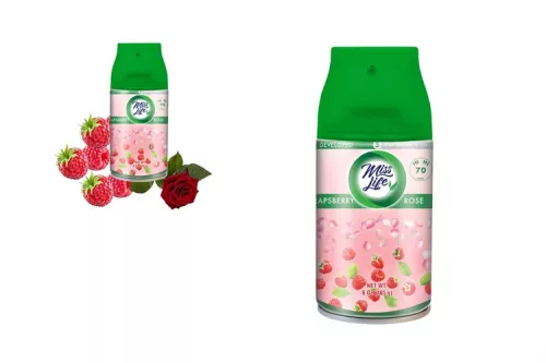 MISS LIFE LÉGFRISSÍTŐ UTÁNTÖLTŐ KÉSZÜLÉKHEZ RASPBERRY-ROSE 250ML