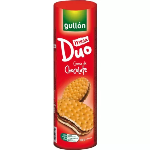 GULLON MEGA DUO SZENVICSKEKSZ 500G