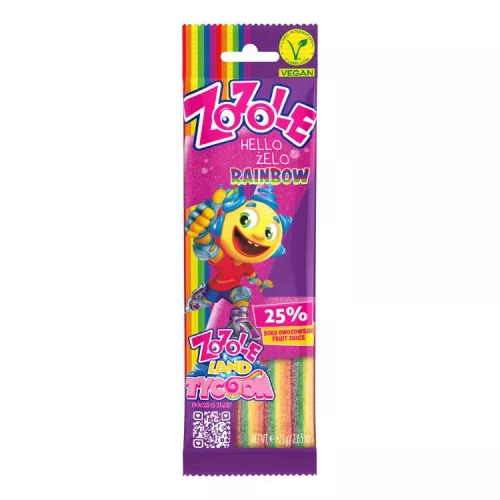 ZOZOLE GUMICUKOR SZIVÁRVÁNY SZUPER SAVANYÚ 75G
